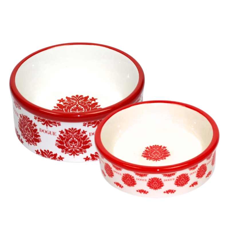 DOGUE Ceramic Fleur Bowl Red - DOGUE