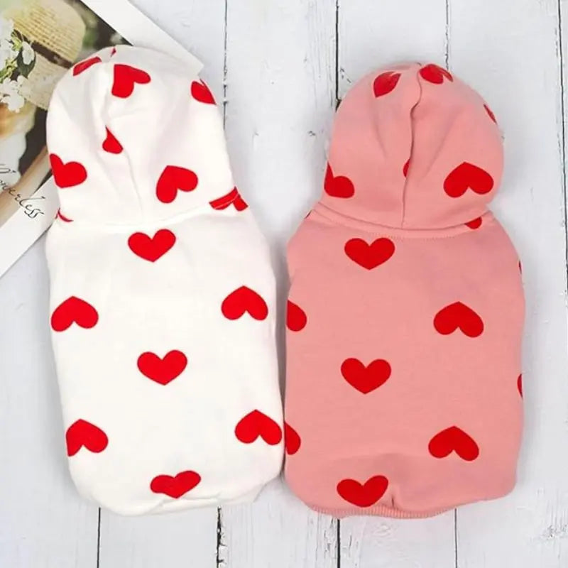 Heart Hoodies Dog Jumper - DOGUE