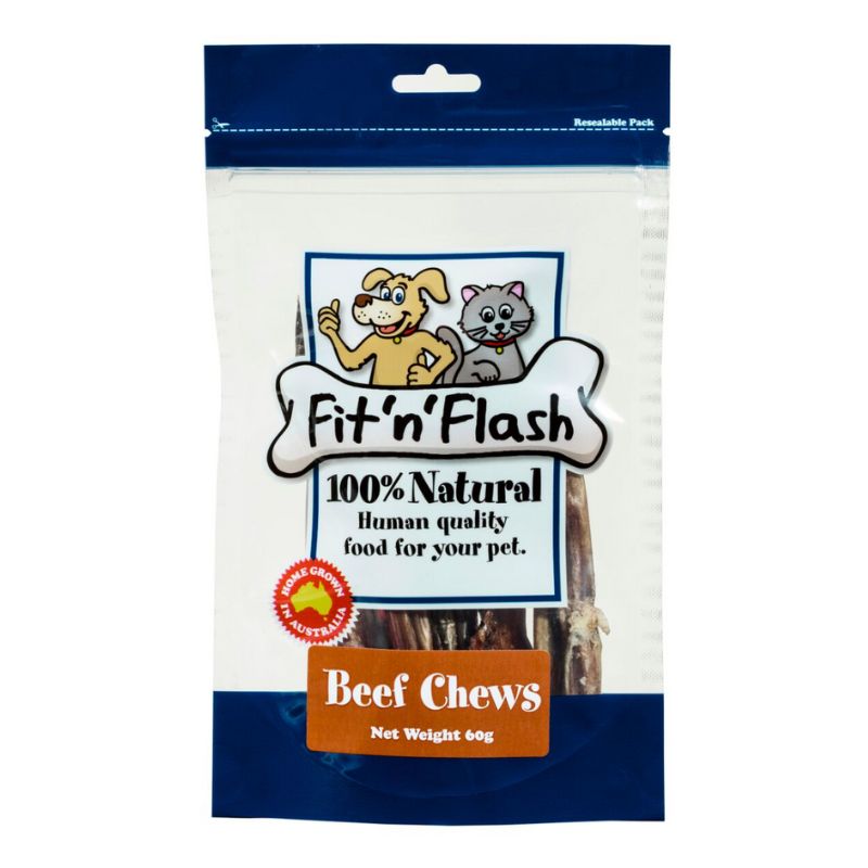 Fit 'n' Flash Beef Chews Dog Treat 60g - DOGUE