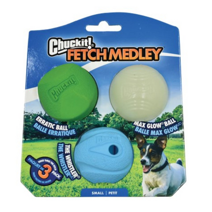 Chuckit! Fetch Medley Dog Toy Small 3-pack