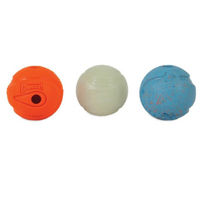 Chuckit! Fetch Medley Balls Dog Toy Gen1 3-pack