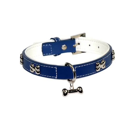 DOGUE Leather Bones Dog Collar - DOGUE