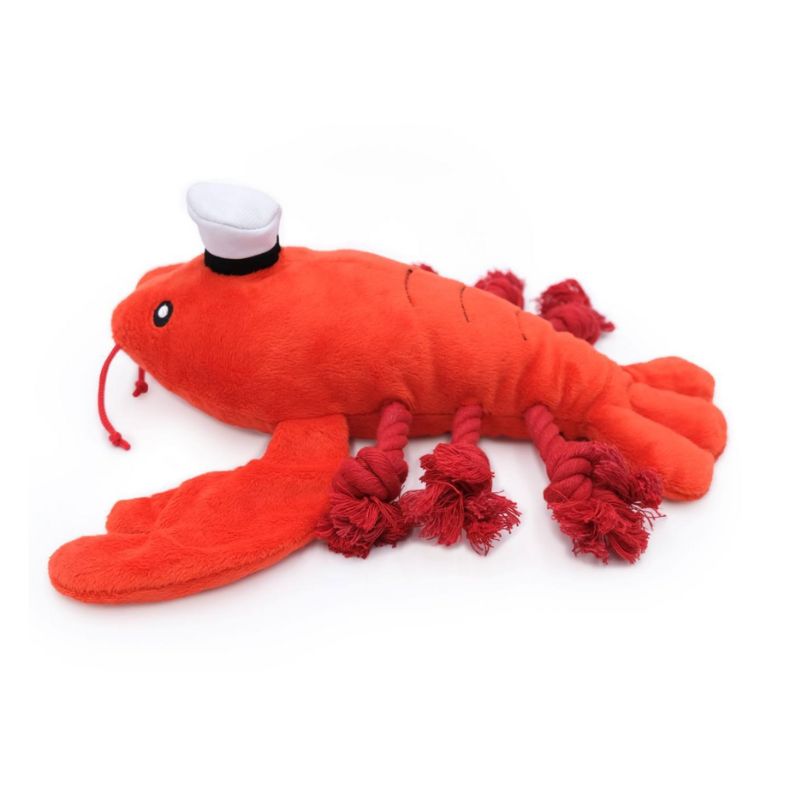 ZippyPaws Playful Pal Plush Rope Dog Toy Luca the Lobster - DOGUE