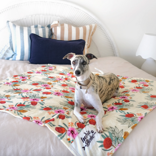 Indie Boho Dog Blanket Native Flora - DOGUE