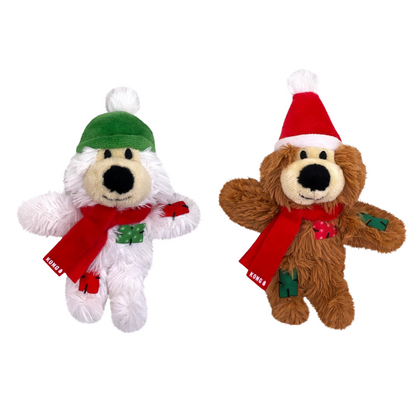 KONG Holiday Softies Bear Cat Toy - DOGUE