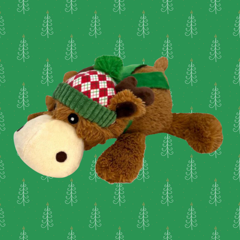 KONG Holiday Cozie Reindeer Dog Toy