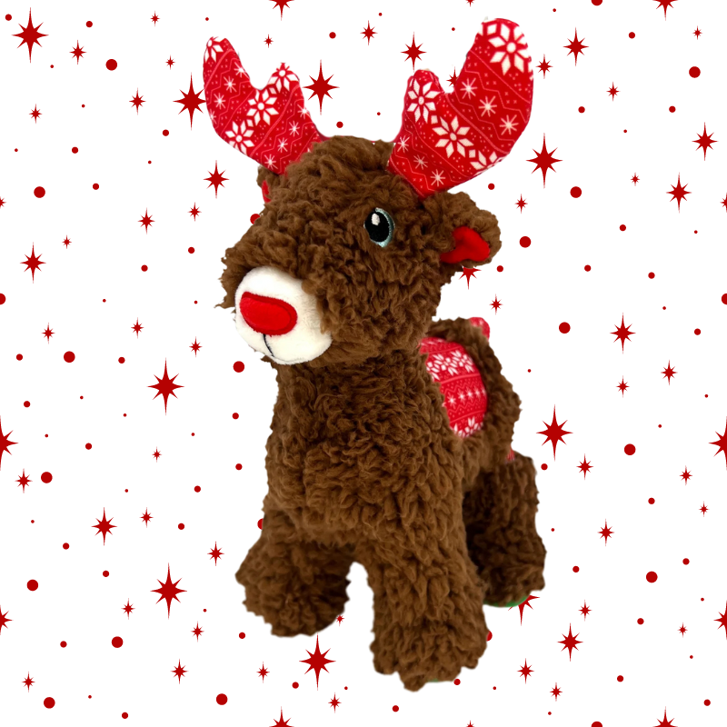 KONG Holiday Sherps Reindeer Dog Toy