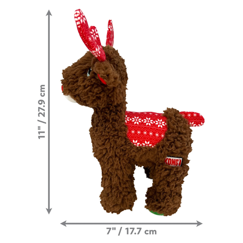 KONG Holiday Sherps Reindeer Dog Toy