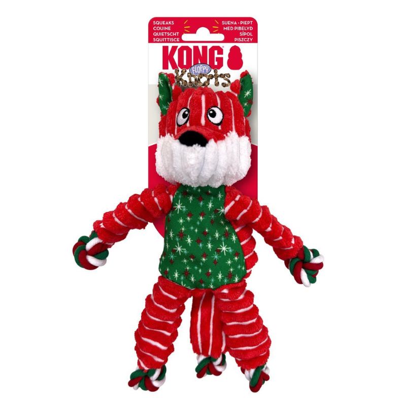 kong-holiday-floppy-knots-fox-dog-toy