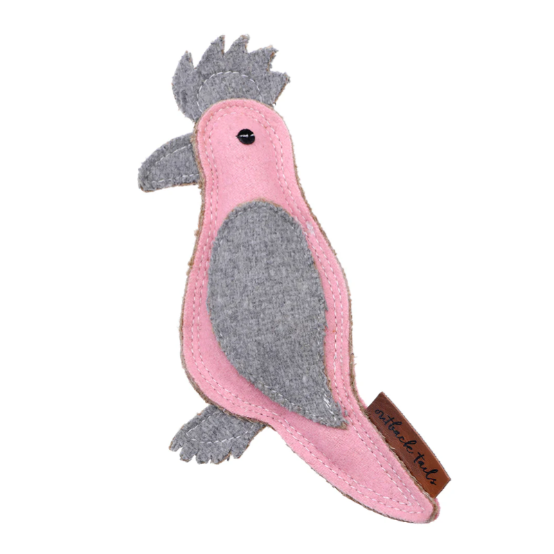 Outback Tails Felt Dog Toy Gertie Galah - DOGUE