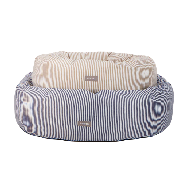 snooza-summer-stripe-cuddler-dog-bed