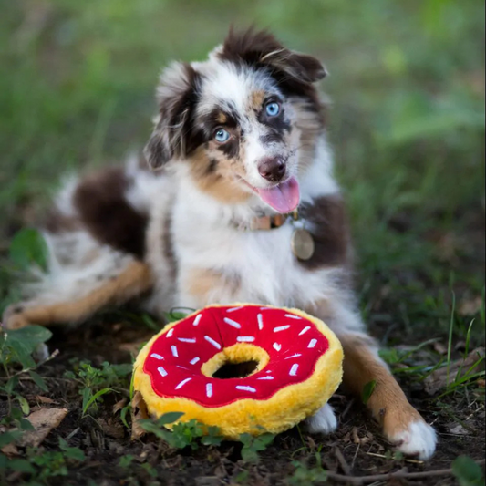 ZippyPaws Donutz Dog Toy Cherry - DOGUE