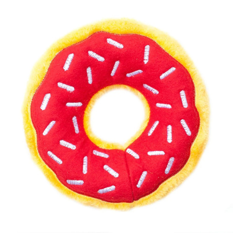 ZippyPaws Donutz Dog Toy Cherry - DOGUE