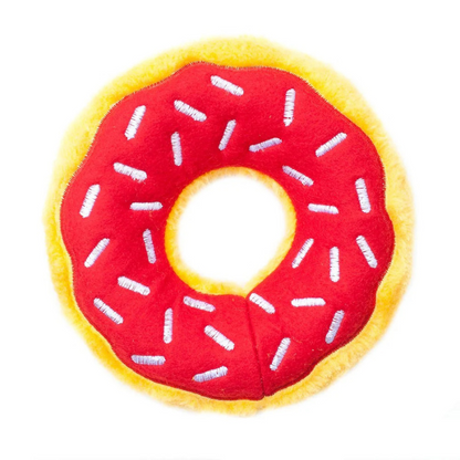 ZippyPaws Donutz Dog Toy Cherry - DOGUE