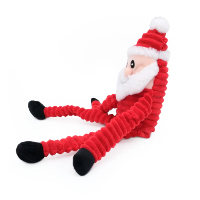 ZippyPaws Holiday Crinkle Santa Dog Toy