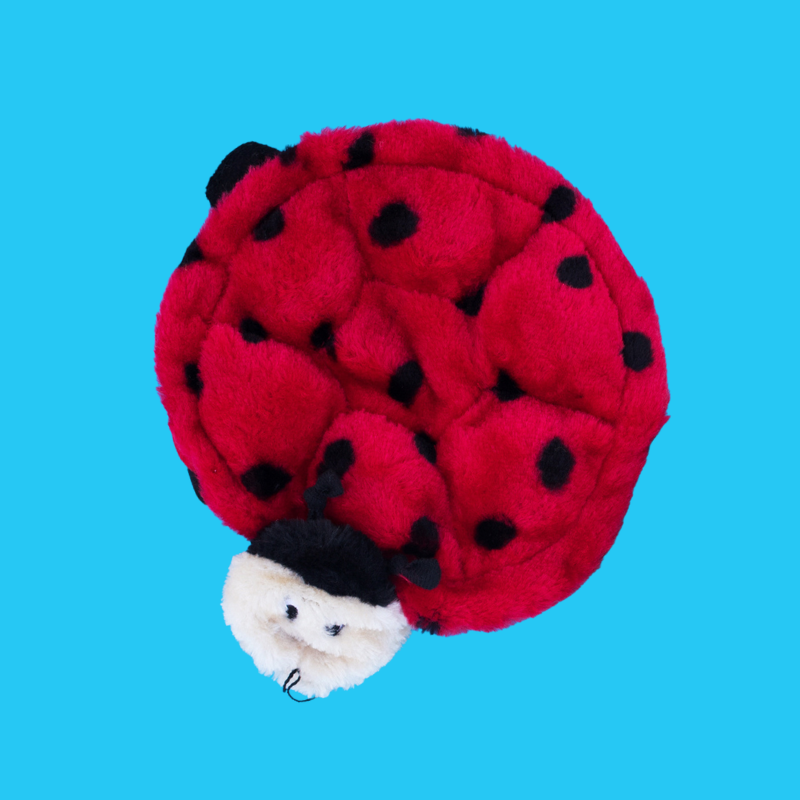 ZippyPaws Squeakie Crawler Dog Toy Betsy the Ladybug - DOGUE