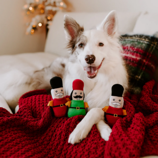 ZippyPaws Holiday Miniz Nutcrackers 3-pack Dog Toy - DOGUE