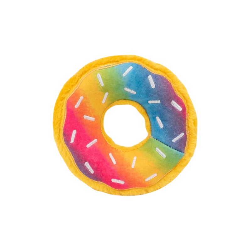 zippypaws-rainbow-donutz-dog-toy