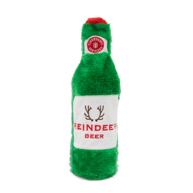 zippypaws-happy-hour-holiday-crusherz-reindeer-beer-dog-toy